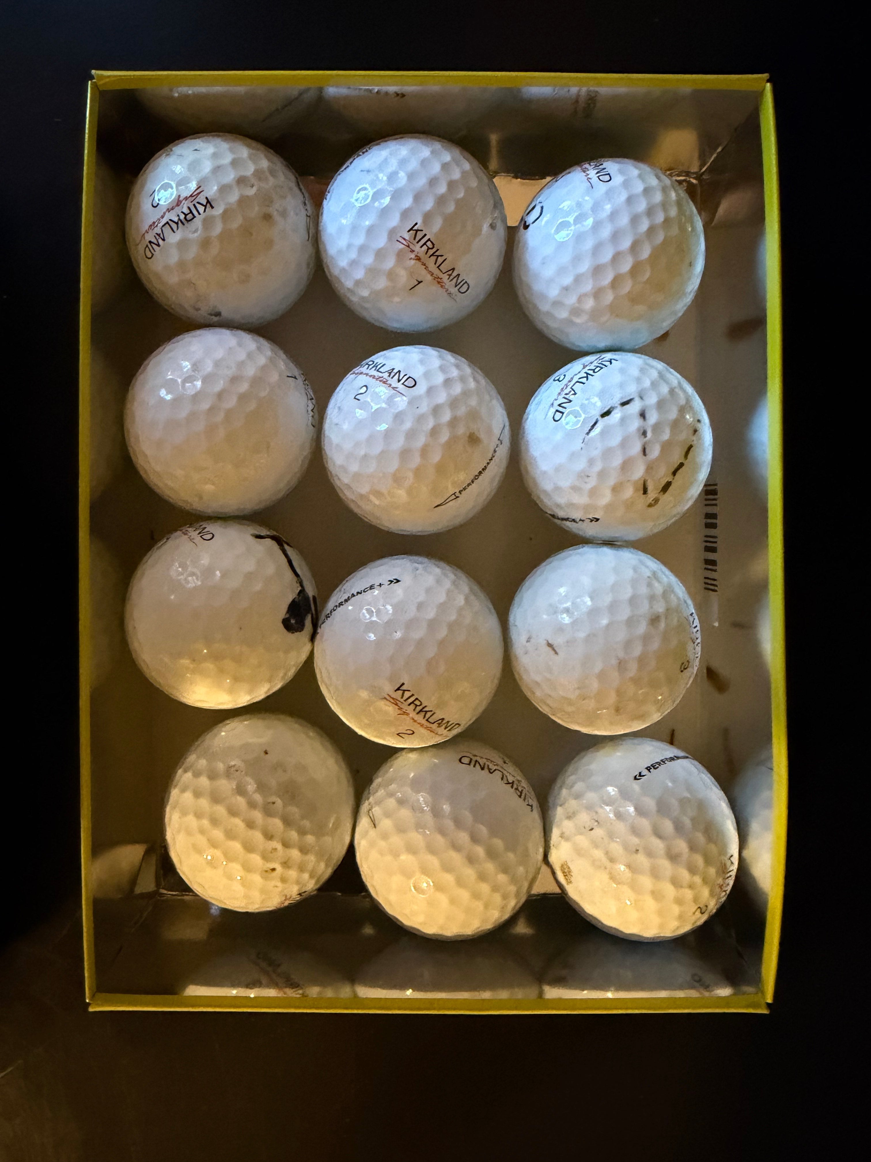 4 to 5 grade Kirkland golf balls