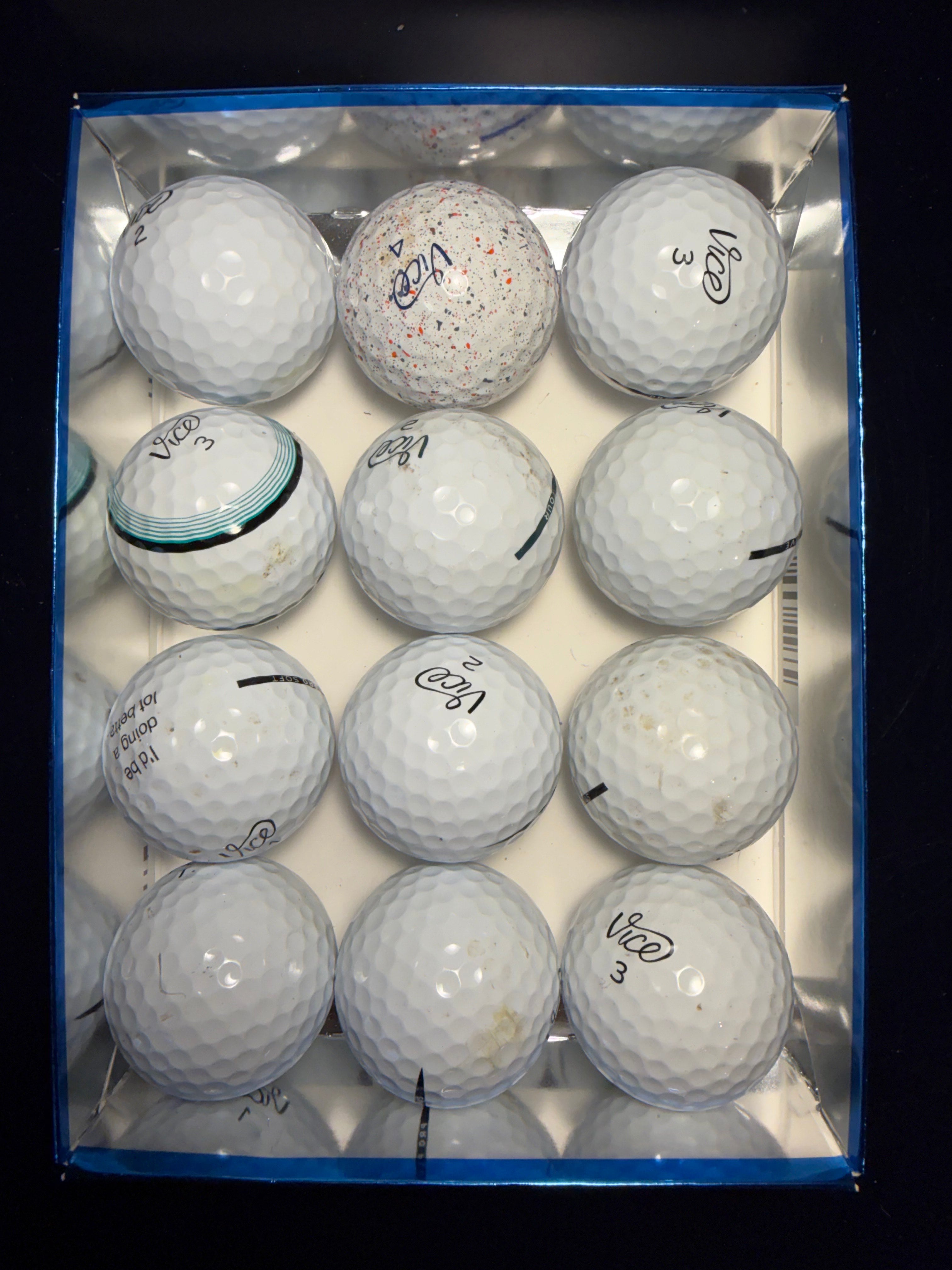 4 grade Vice golf balls